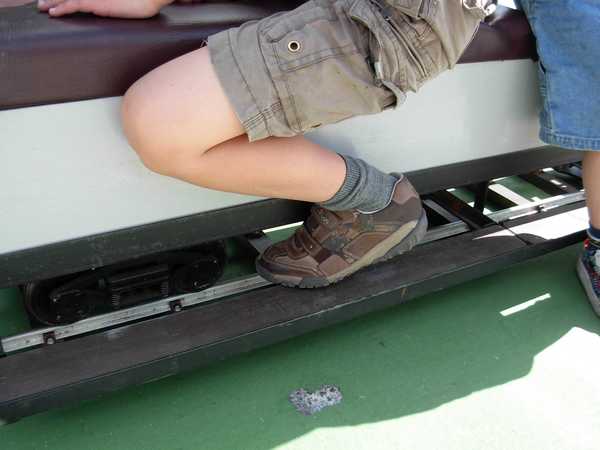 What risk of trapping your foot!!